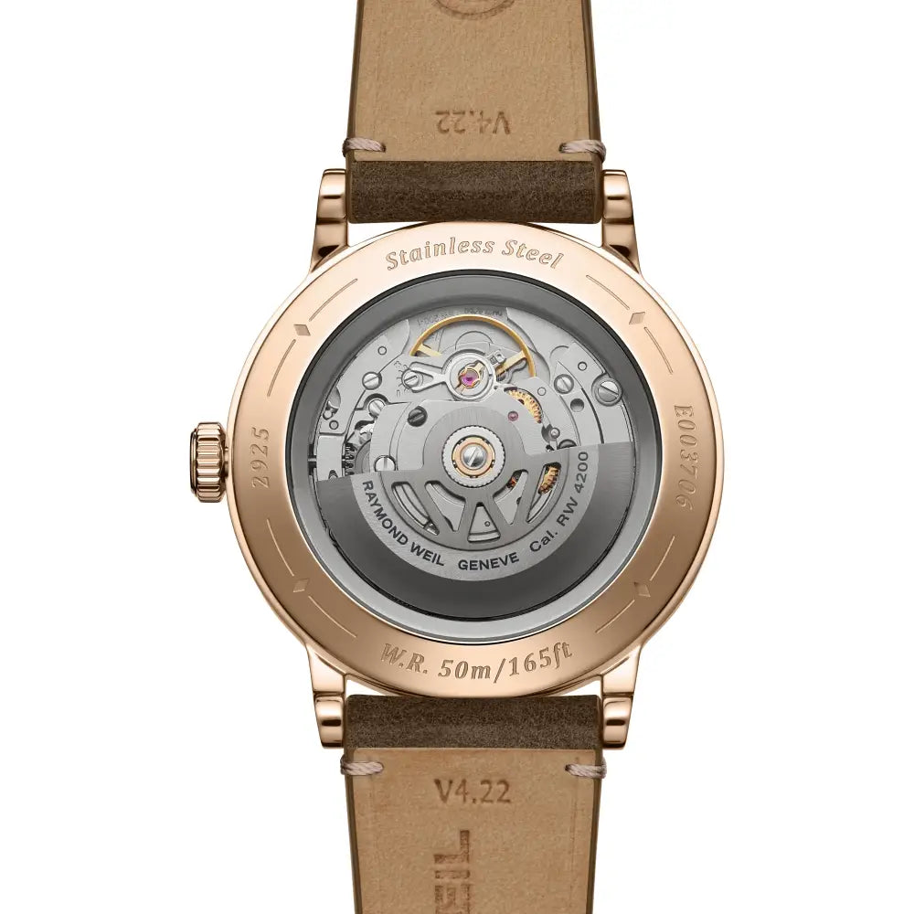 Raymond Weil Millesime 2925-PC5-65001 central seconds dial close-up