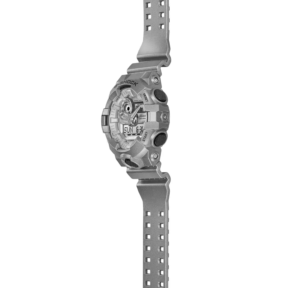 Casio G Shock GA-700FF-8A Analog-Digital Silver Dial Resin Strap Men's Watch