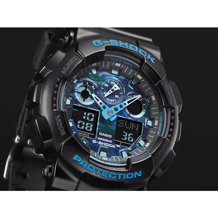 Casio G Shock GA-100CB-1A analog digital sports watch