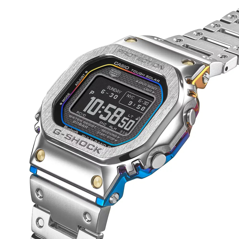 Casio G Shock GMW-B5000RC-1 Rainbow Brick Wall digital dial watch