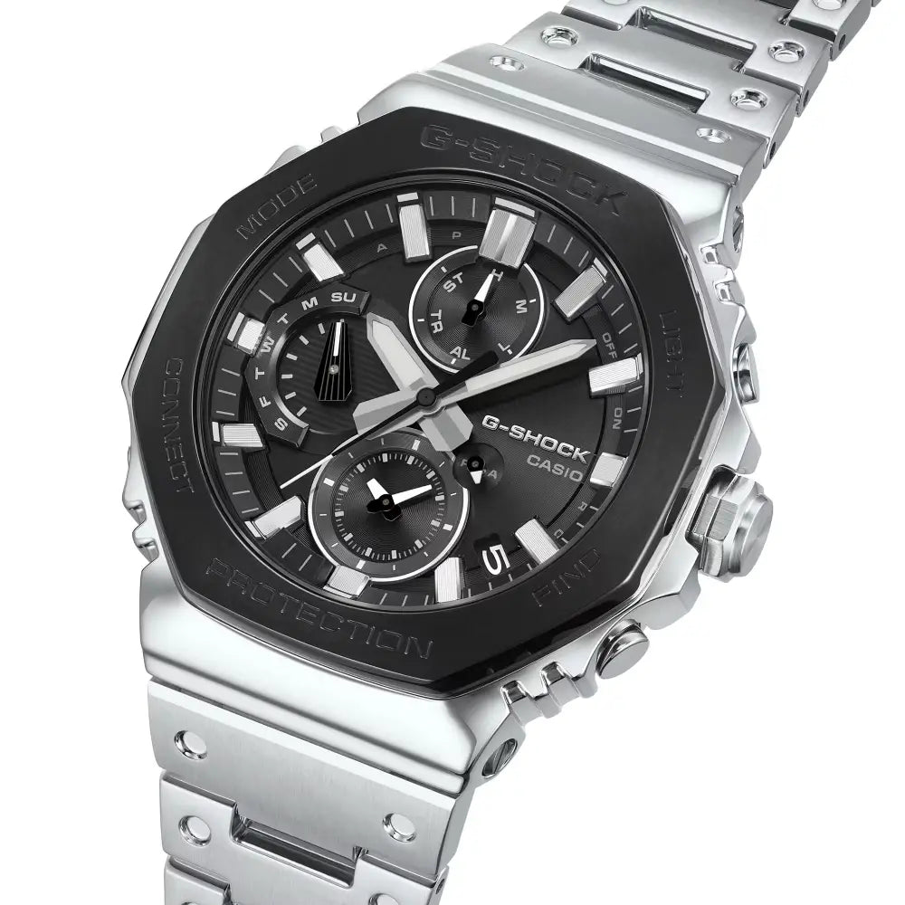 Casio GMC-B2100BT-1A G-Shock stainless steel chronograph watch