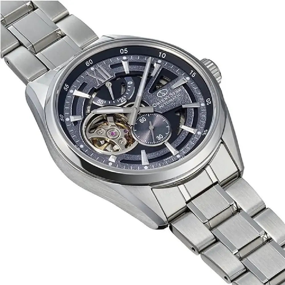 Orient Star RE-AV0138V00B Modern Skeleton men's watch blue dial