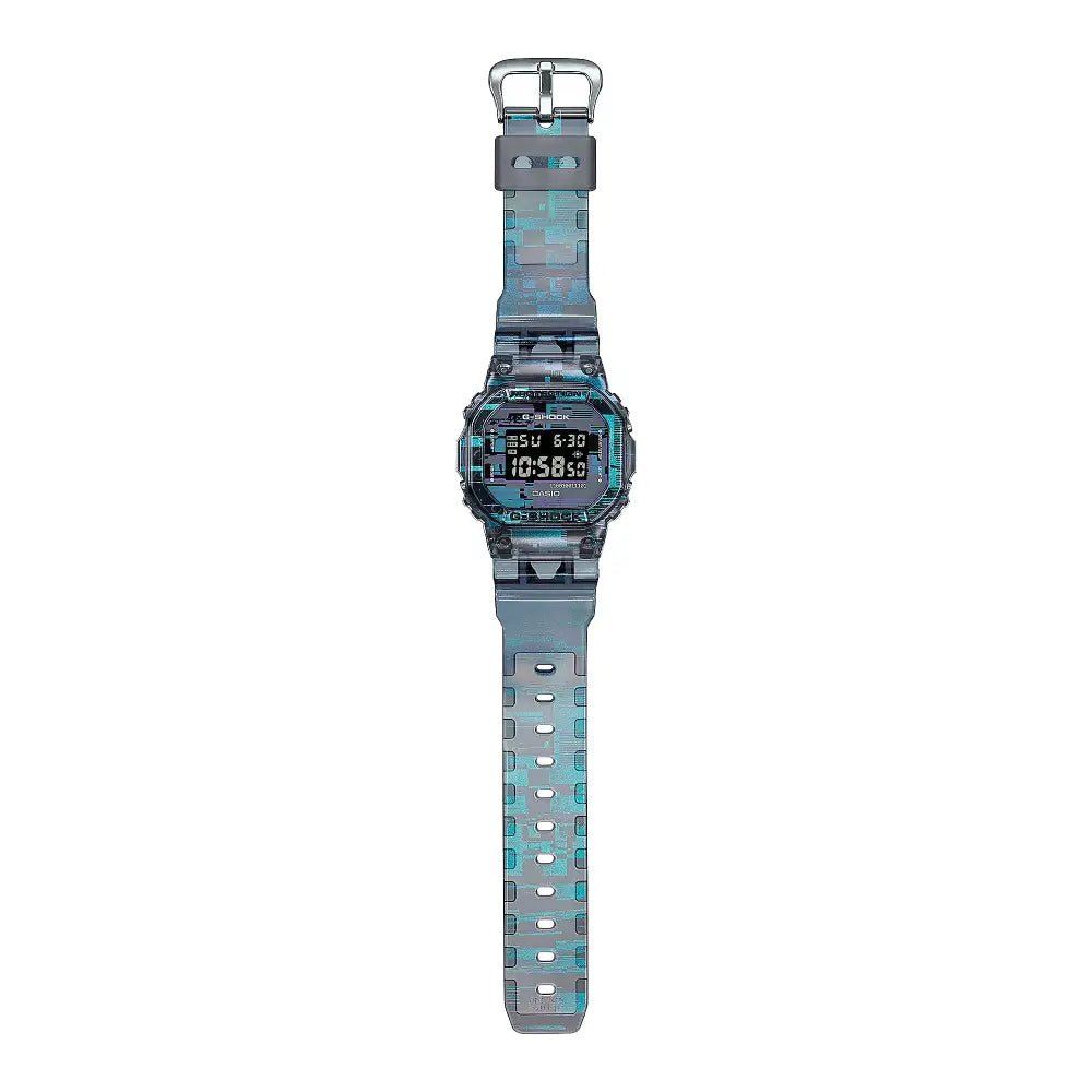 Casio G-Shock DW-5600NN-1DR Digital Glitch men's watch with translucent 
