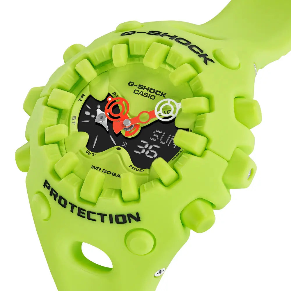 Casio G Shock GA-V01-9A “Alien Eyes” Analog-Digital Green Dial Resin Strap Men's Watch