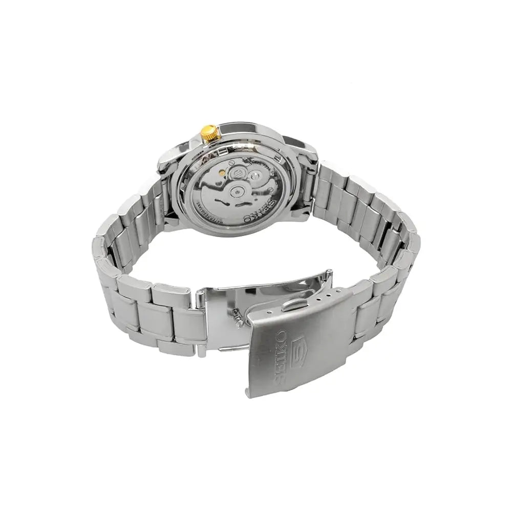 Seiko SNKK17K1 - Orologio Uomo Automatico In Acciaio, Quadrante Nero - Eleganza Giapponese