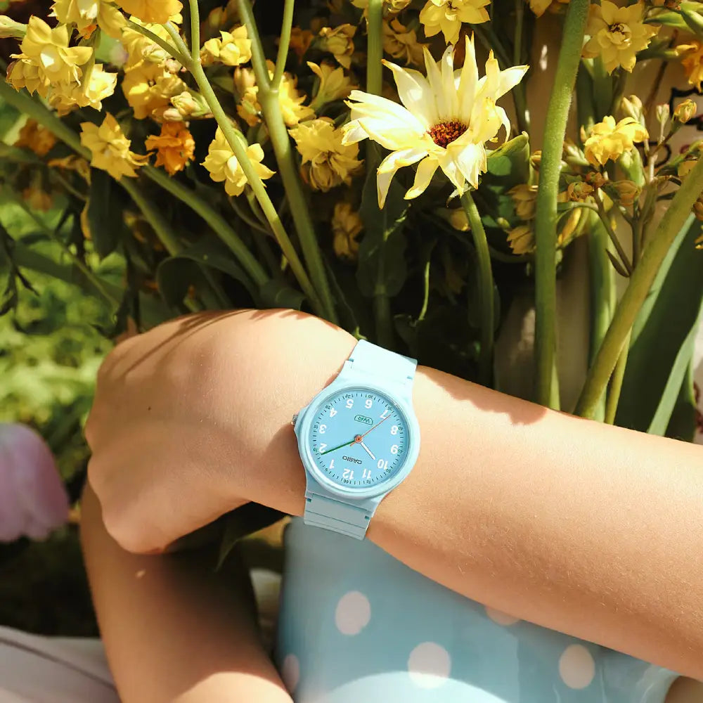 Casio Youth Analog LQ-24B-2BDF Blue Dial Resin Strap Women's Watch