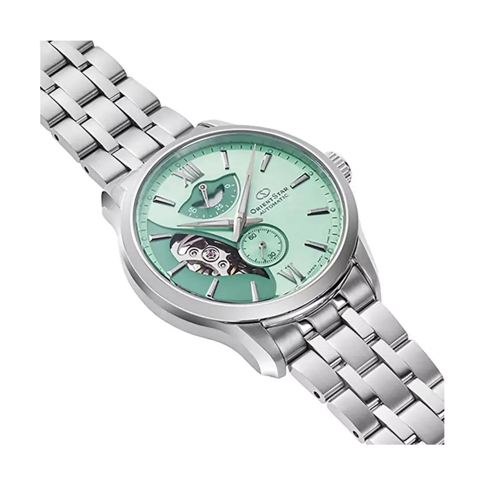 Orient Star RE-AV0B11E00B Automatic Open Heart Limited Edition Mint Green Dial 41mm Stainless Steel Men's Watch