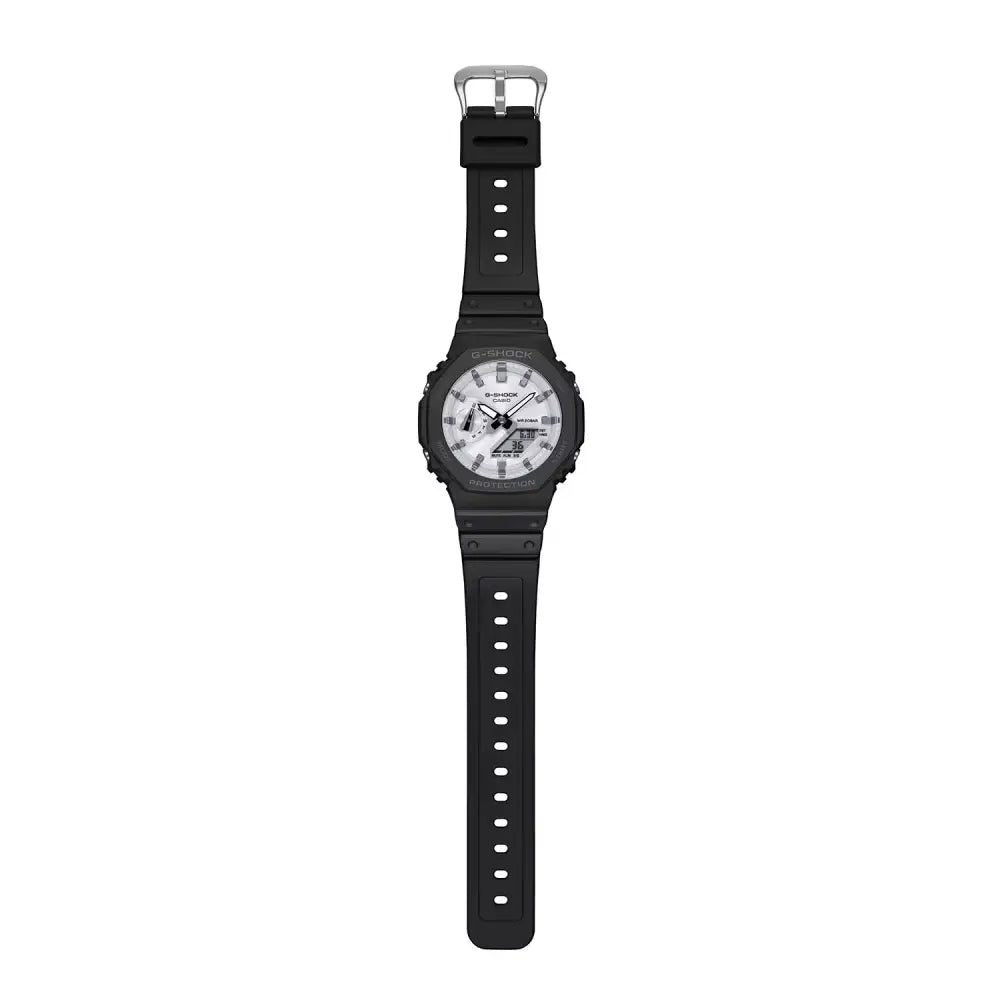 Casio G Shock GA-2100WD-1A Analog-Digital White Dial Resin Strap Men's Watch