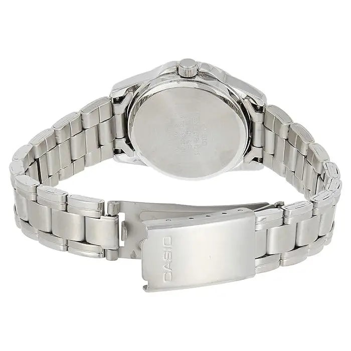 Casio Enticer Ladies Analog LTP-1215A-1ADF Black Dial Stainless Steel Women's Watch