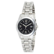 Casio Enticer Ladies Analog LTP-1215A-1ADF Black Dial Stainless Steel Women's Watch