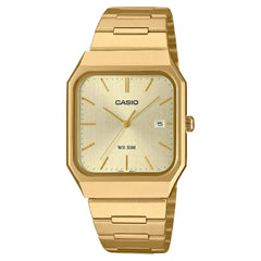 Casio Collection Analog MTP-B185G-9AVDF Gold Dial Stainless Steel