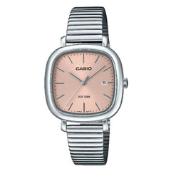 Casio Vintage Analog LTP-B166D-4AVDF Pink Dial Stainless Steel Women's Watch