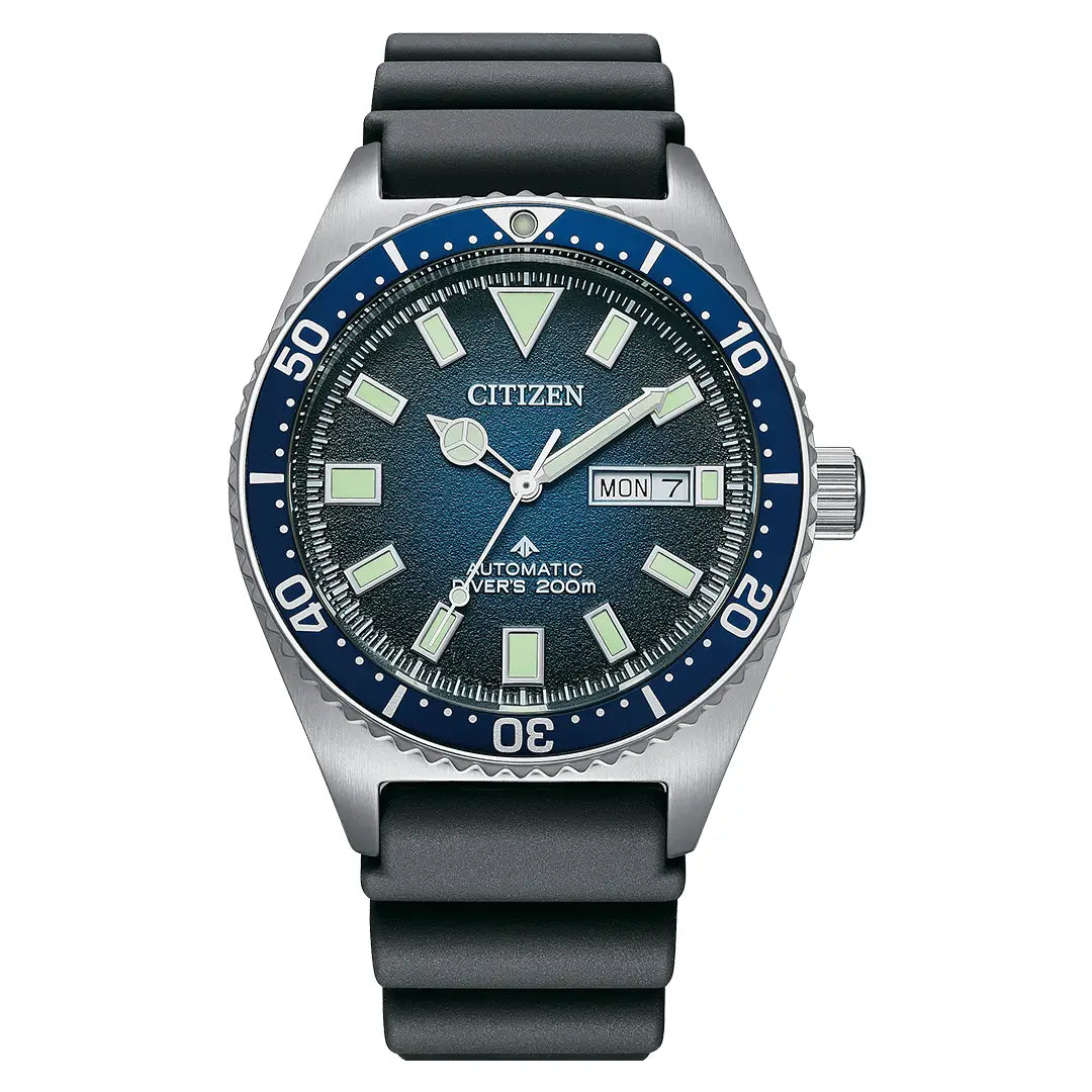 Citizen Promaster Marine NY0129-07L ISO 6425 Certified Diver Blue Dial Polyurethane Strap Men's Watch