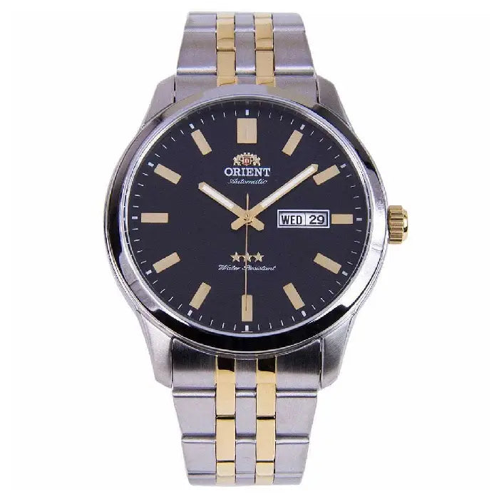 Orient Tristar Automatic SAB0B008BB Black Dial Two-Tone 43mm Stainless Steel Men's Watch