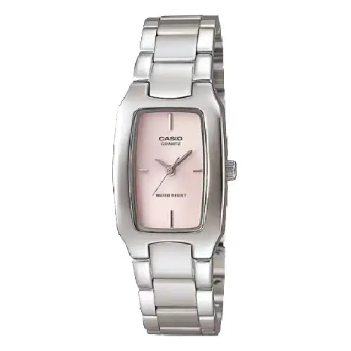 Casio Enticer Ladies Analog LTP-1165A-4CDF Pink Dial Stainless Steel Women's Watch