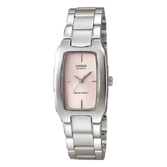 Casio Enticer Ladies Analog LTP-1165A-4CDF Pink Dial Stainless Steel Women's Watch