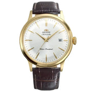 Orient RA-AC0028S white dial 40.5mm leather strap mens watch