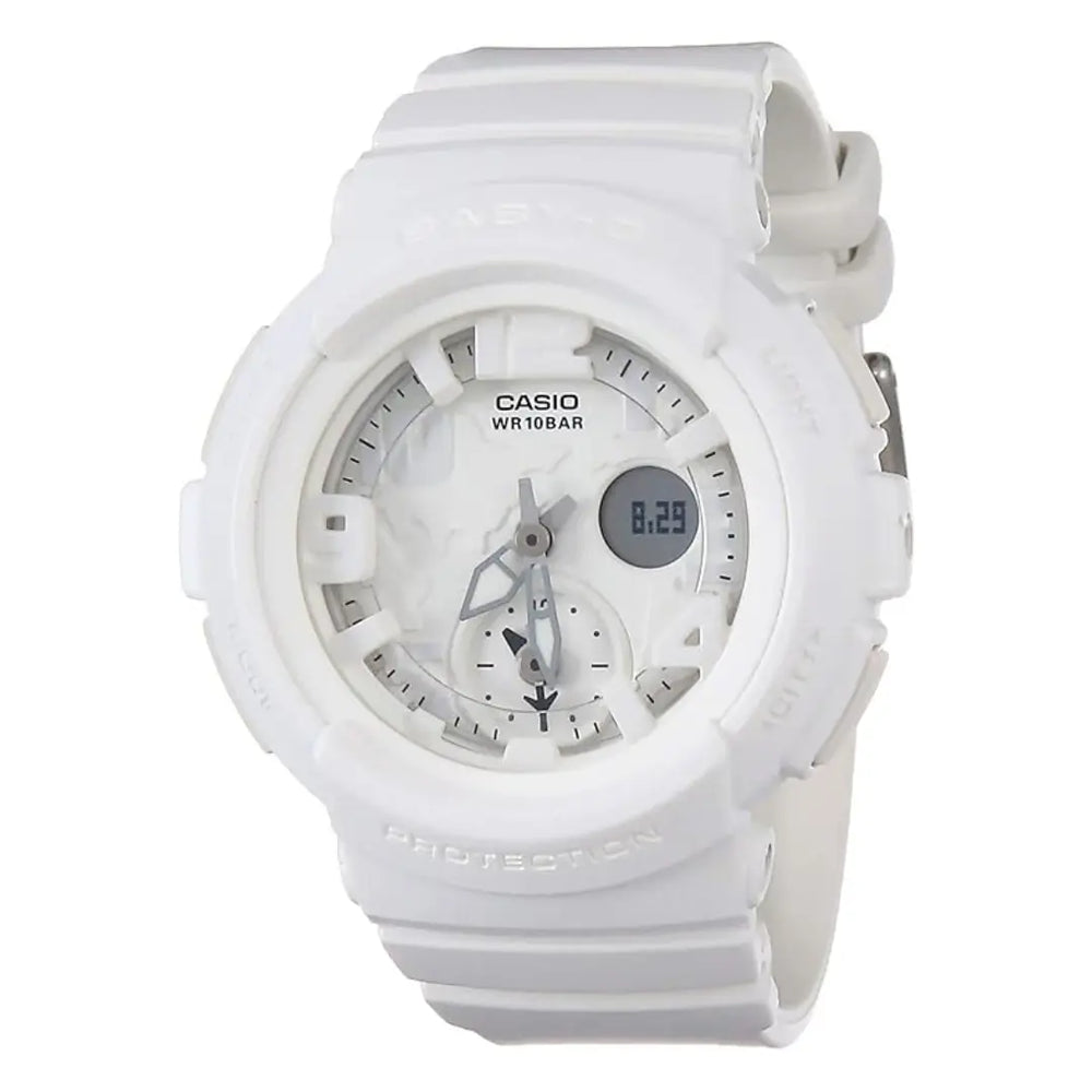 Casio Baby-G Beach Traveler Series BGA-190BC-7BDR  White Dial Resin Strap Women's Watch