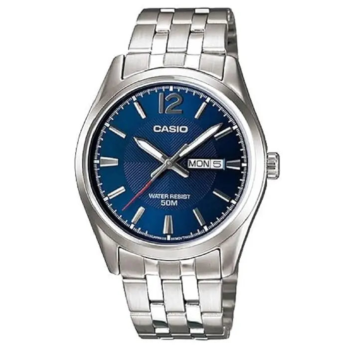 Casio Collection Analog MTP-1335D-2AVDF Blue Dial Stainless Steel Men's Watch
