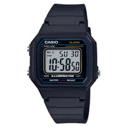 Casio Digital W-217H-1AVDF Black Display Dial Resin Strap Men's Watch