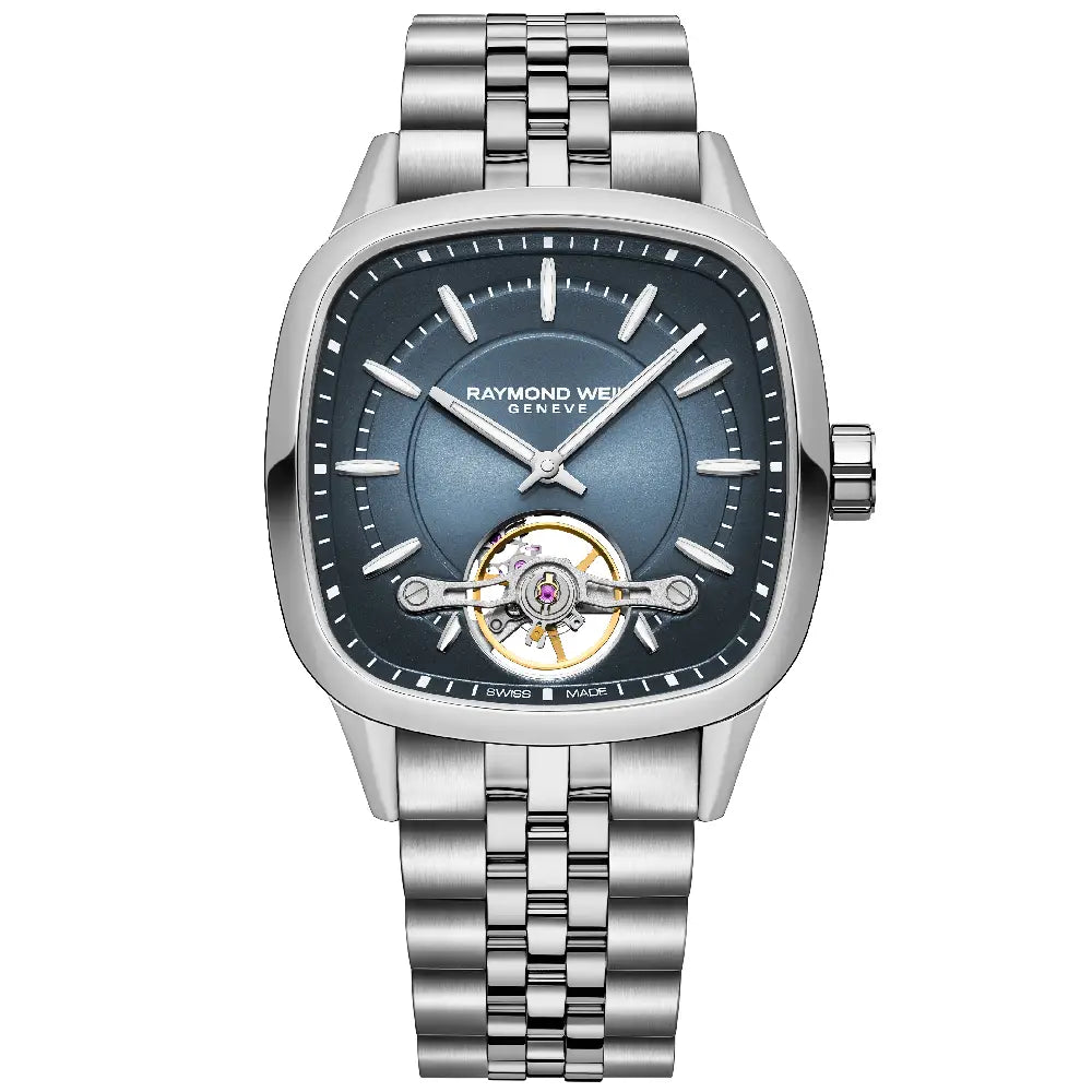 Raymond Weil Freelancer Cushion 2790-ST-50051 men's watch front view