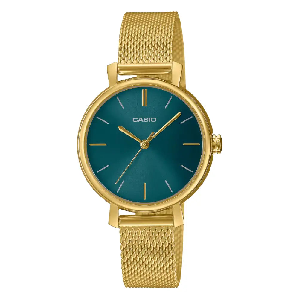 Casio Standard Analog LTP-2024VMG-3CDR Teal Dial Stainless Steel Women's Watch