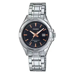 Casio Classic Analog LTP-1308D-1A2VDF Black Dial 33mm Stainless Steel Women's Watch