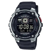 Casio Digital Multi-Time AE-2000W-1BVDF Black Dial Display and Analog Resin Strap Men's Watch