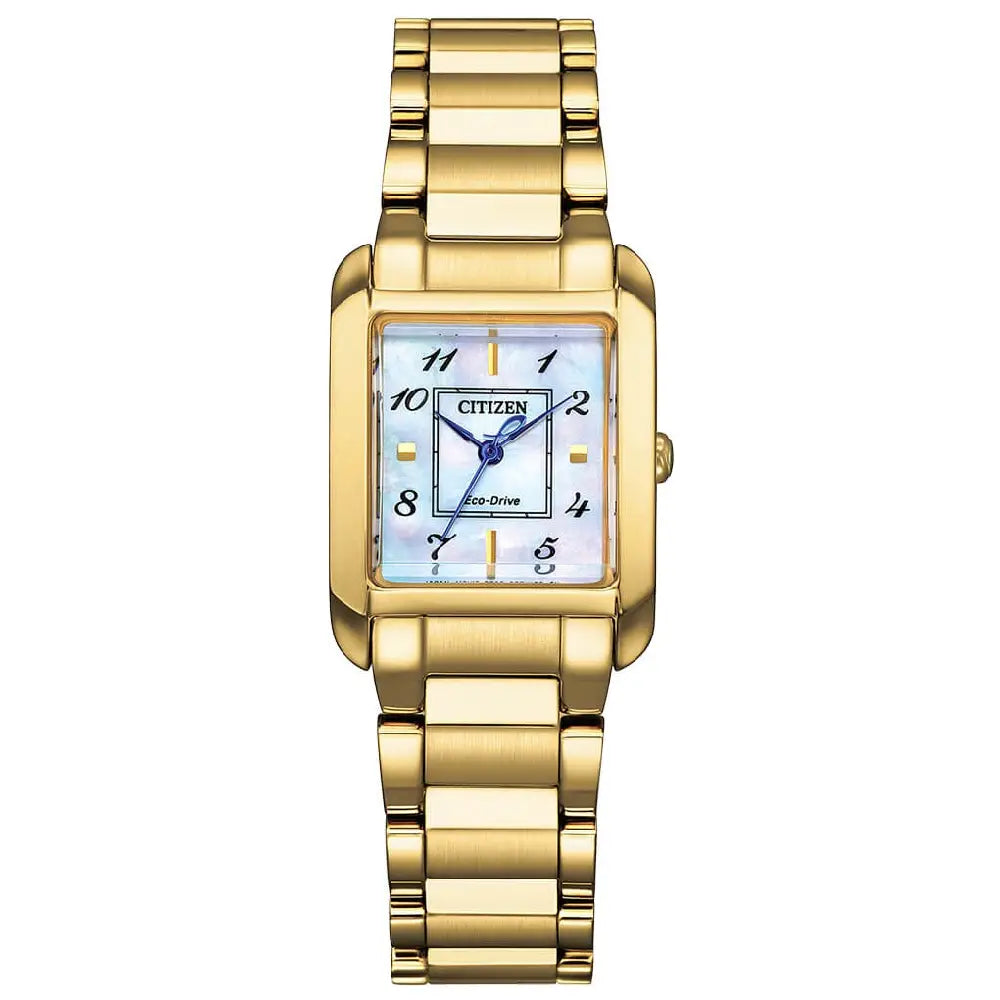 Citizen Eco-Drive L Bianca EW5602-81D women's watch white mother-of-pearl dial