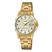 Casio Standard Analog LTP-V004G-9BUDF Gold Dial Stainless Steel Women's Watch