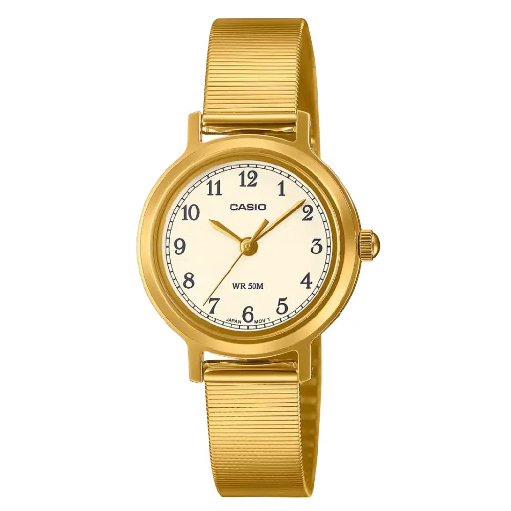 Casio Collection Analog LTP-B170G-9BVDF Champagne Dial Stainless Steel Women's Watch