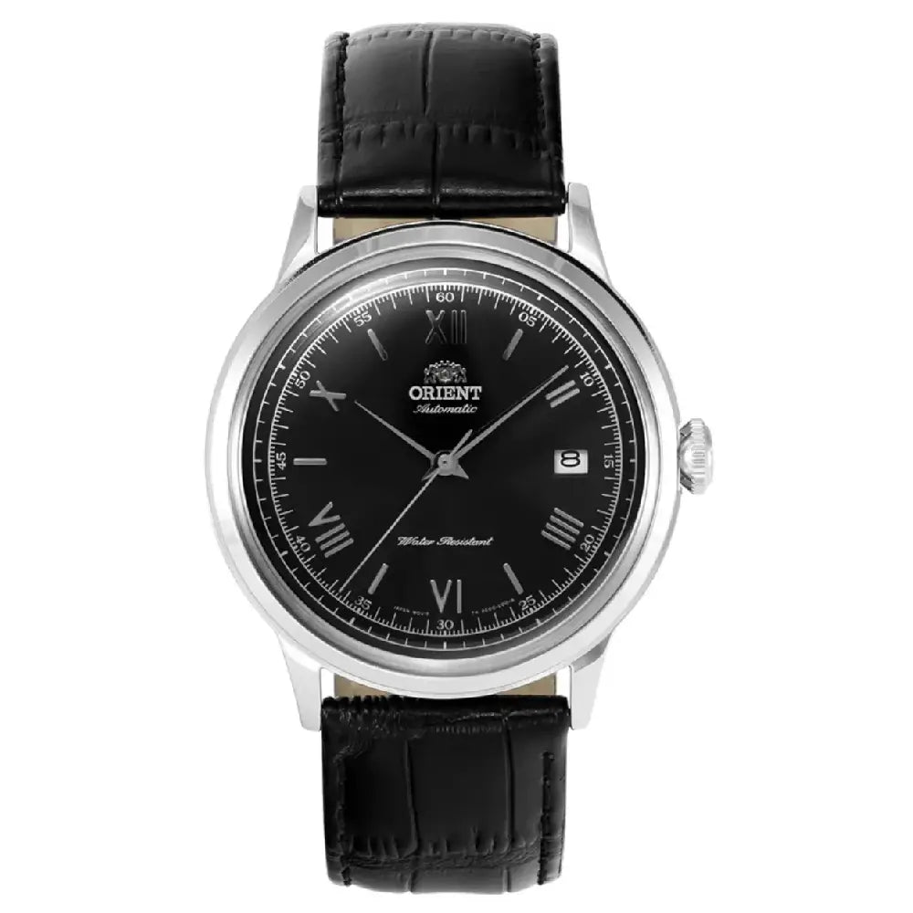 Orient Bambino Version 2 "Classic" TAC0000AB Black Dial 40.5mm Leather Strap Men's Watch