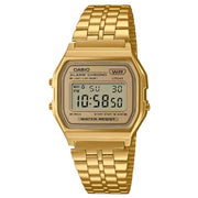 Casio Vintage Digital A158WETG-9AEF Gold Dial Stainless Steel Unisex Watch