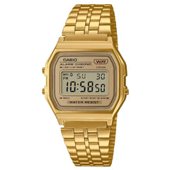 Casio Vintage Digital A158WETG-9AEF Gold Dial Stainless Steel Unisex Watch