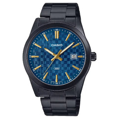 Casio Enticer MTP-VD03B-2AUDF Date Analog Blue Dial Stainless Steel Men's Watch