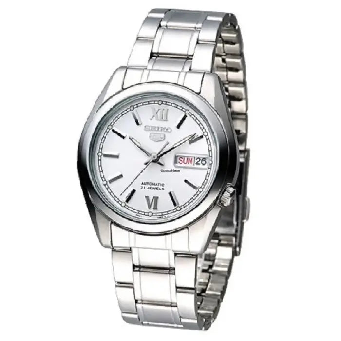 Seiko 5 Automatic SNKL51K1 White Dial 37mm Stainless Steel Men's Watch