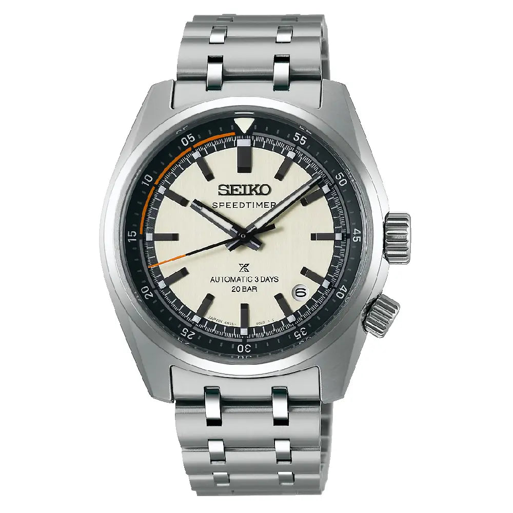 Seiko Prospex SPB513J1 Speedtimer Automatic Off-White Dial Stainless Steel Men's Watch