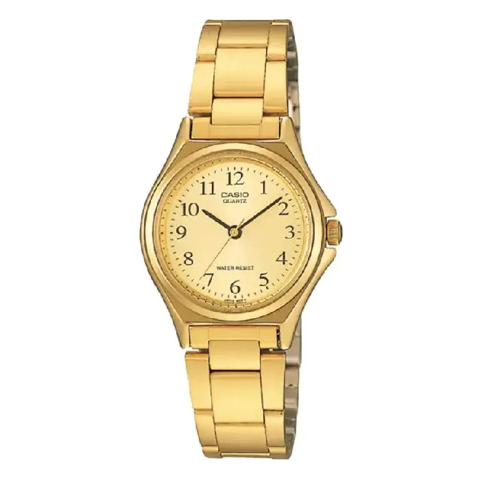 Casio Enticer Ladies Analog LTP-1130N-9BRDF Gold Dial Stainless Steel Women's Watch