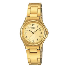 Casio Enticer Ladies Analog LTP-1130N-9BRDF Gold Dial Stainless Steel Women's Watch