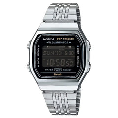 Casio Vintage Digital ABL-100WE-1BDF Bluetooth Black Dial Stainless Steel Unisex Watch