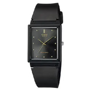 Casio MQ-38-1ADF black dial resin strap unisex watch
