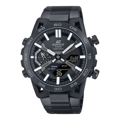 Casio Edifice Analog-Digital ECB-2000DC-1BDF  Carbon Fiber Case, Black Dial 48.8mm  Stainless Steel Men's Watch