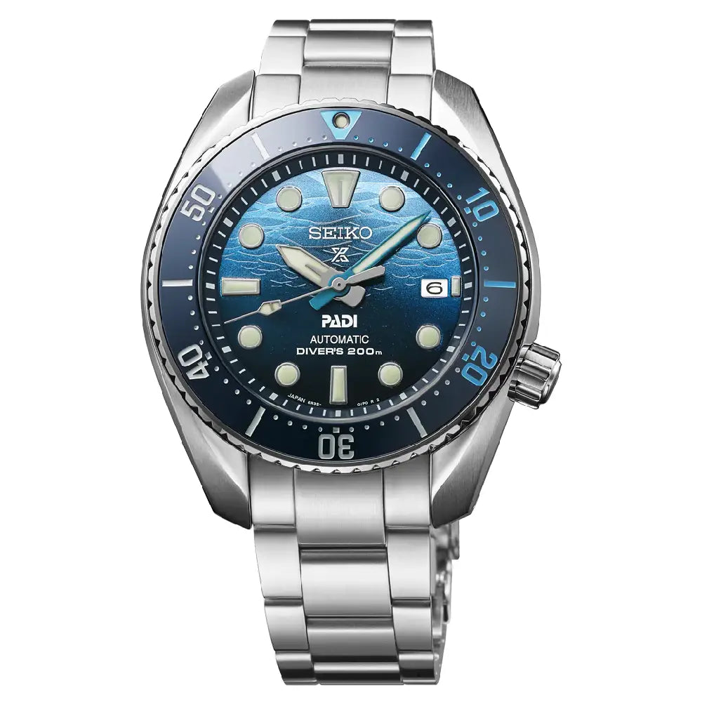 Seiko Prospex SPB375J1 Automatic Diver "Great Blue Sumo Scuba PADI" Special Edition Blue 45.0mm Dial Stainless Steel Men's Watch