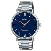 Casio Enticer Analog MTP-VT01D-2BUDF Blue Dial Stainless Steel Men's Watch