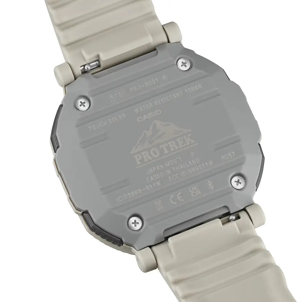 Casio PRJ-B001-7D Pro Trek men's watch back case view
