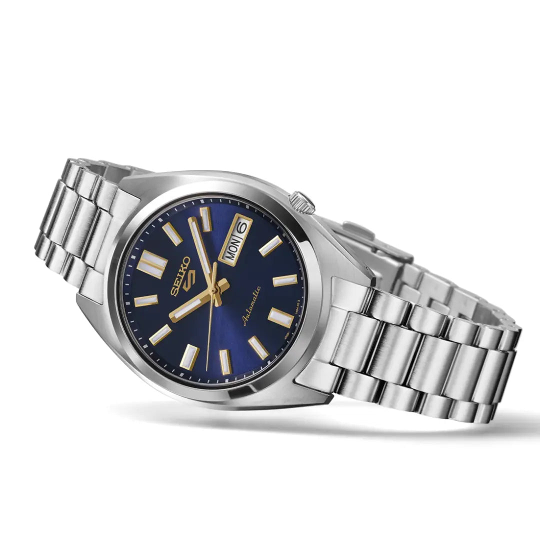 Seiko 5 Sports SRPL55 Automatic "SNXS Re-Interpretation" Blue Dial 37.4mm Stainless Steel Men's Watch