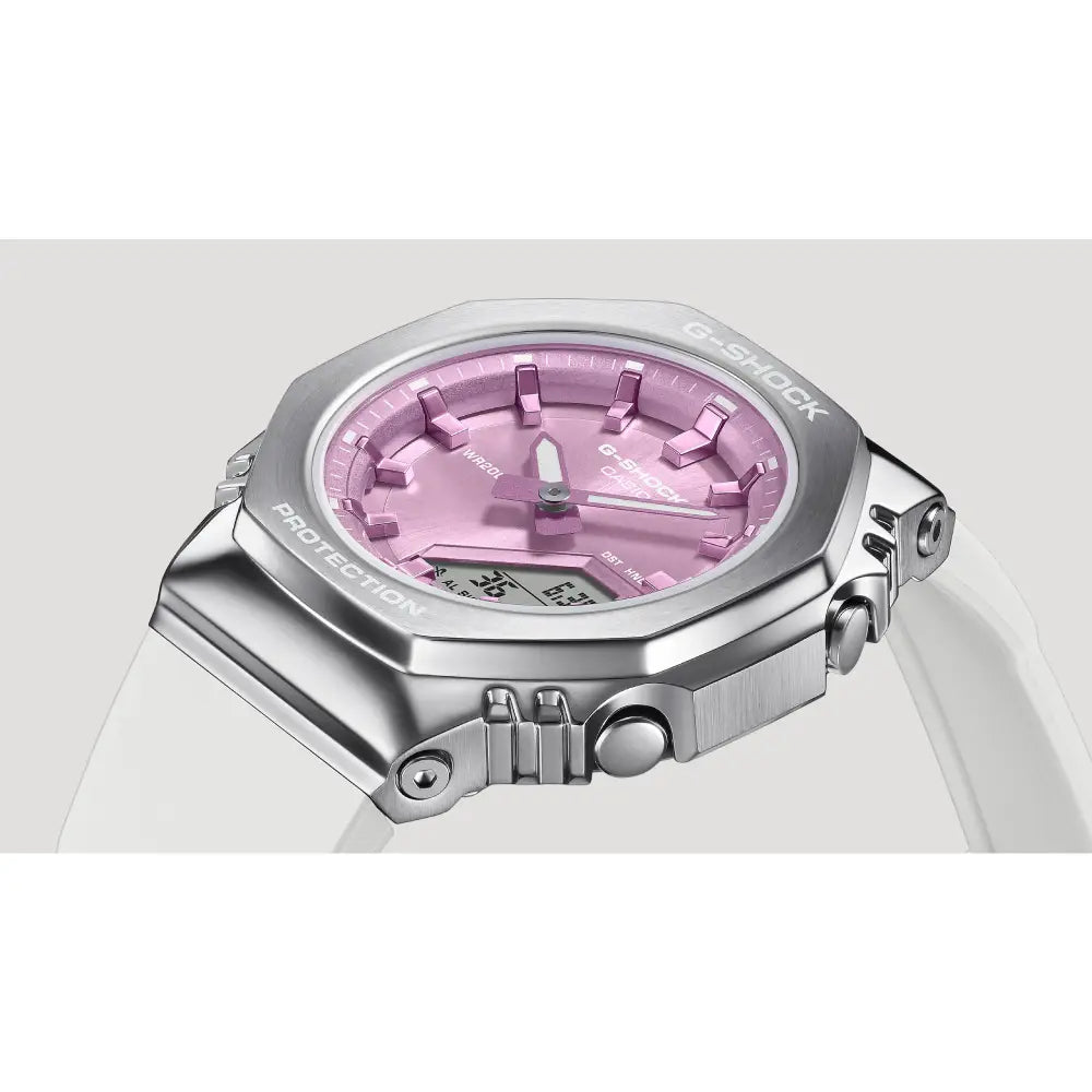 Casio G-Shock "Mini Metal CasiOak" GM-S2110-7A6 Metallic Purple Dial 40.5mm Bio-Based Resin Strap Women's Watch