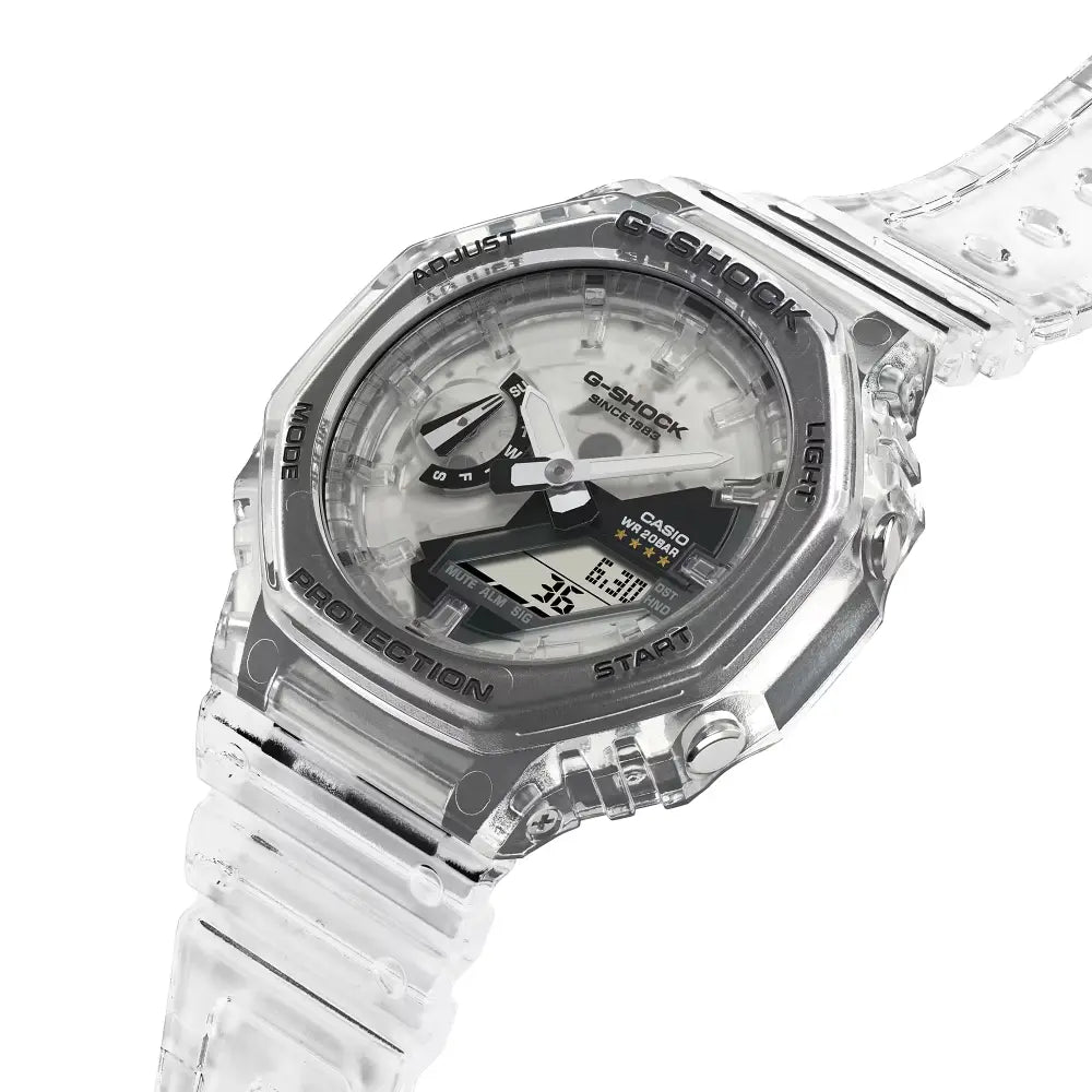 Casio G Shock GA-2140RX-7A 40th Anniversary Analog-Digital Limited Edition Clear Dial Resin Strap Unisex Watch