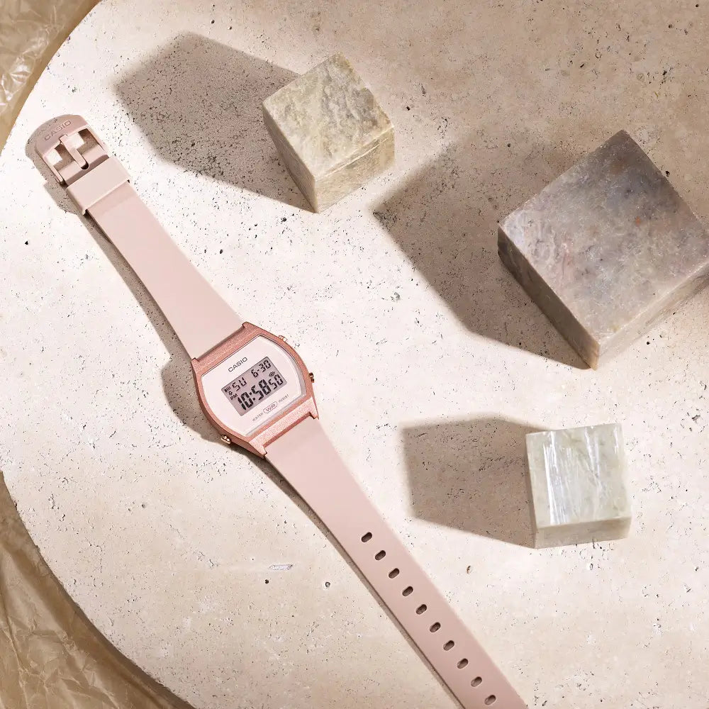 Casio Collection LW-204-4ADF Digital Pink Dial Resin Strap Women's Watch