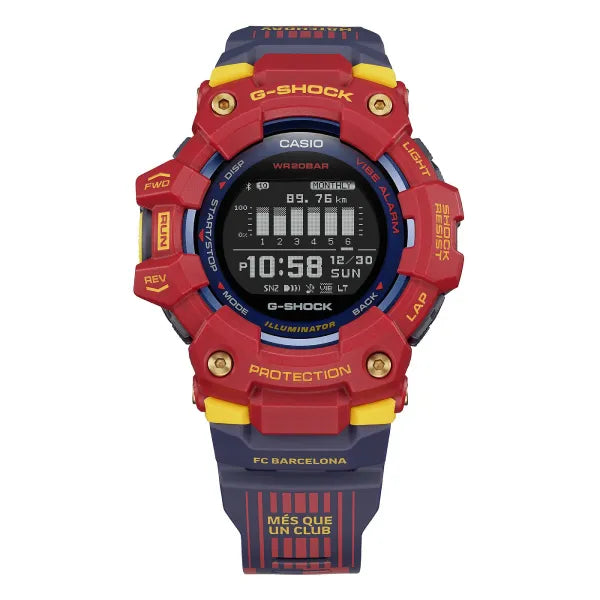 G-Shock Digital GBD-100BAR-4DR Black Dial Resin Men's Watch
